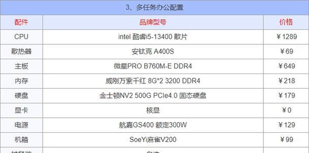 2024年最佳笔记本电脑组装机配置清单（一台能满足未来需求的顶级笔记本电脑组装机配置清单）