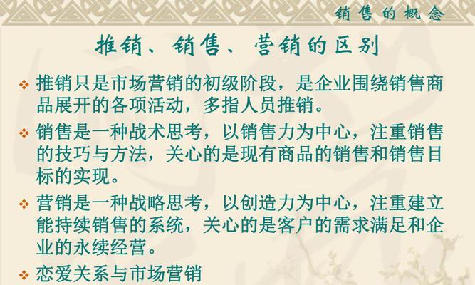 营销技巧和方法分享大全（提升销售业绩的关键手段）